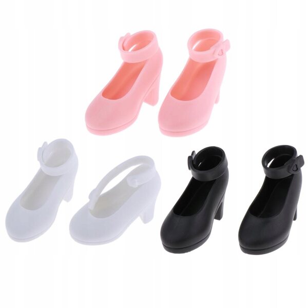 Scarpe da Sera Rosa per Bambole 1/4 BJD Sandali Estive con Tacco 45cm