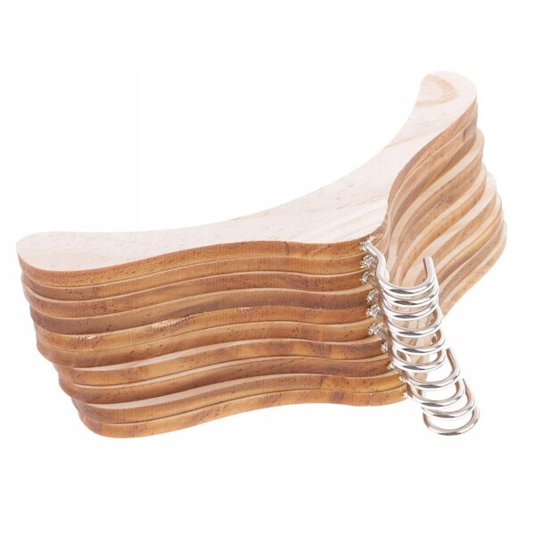 Set da 10 appendiabiti in legno per abiti 15 cm con gancio metallico per bambole BJD