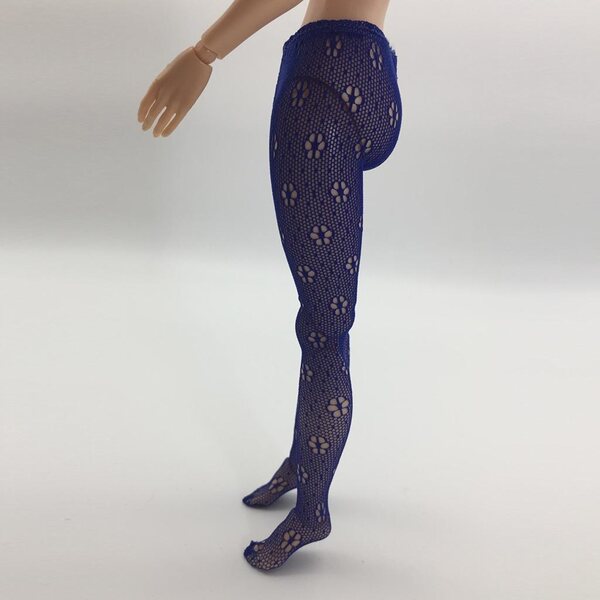Rajstopy Femminili Blu in Scala 1/6 per Bambole da 12 Pollici