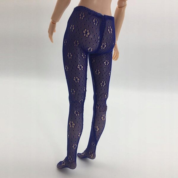 Rajstopy Femminili Blu in Scala 1/6 per Bambole da 12 Pollici