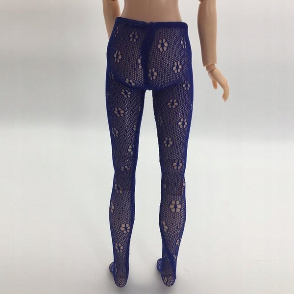 Rajstopy Femminili Blu in Scala 1/6 per Bambole da 12 Pollici