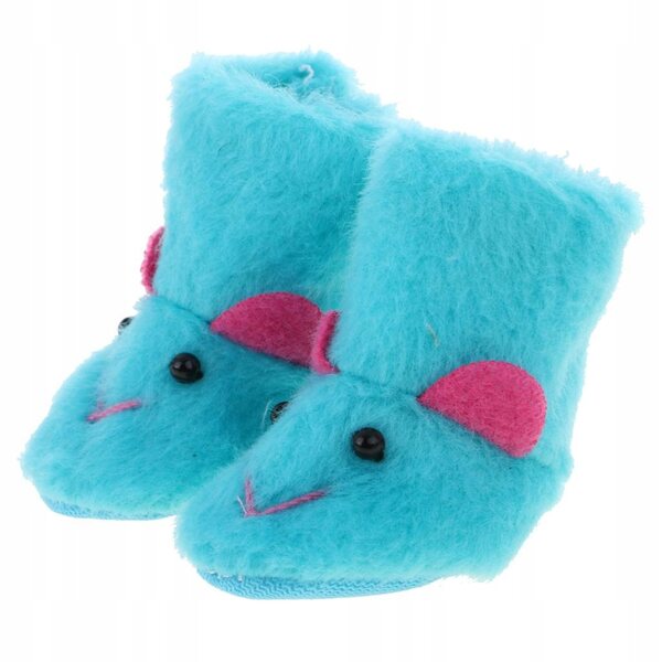 Scarpe in peluche per bambole 1/6 - Stivali nevosi colorati per Blythe 12 pollici