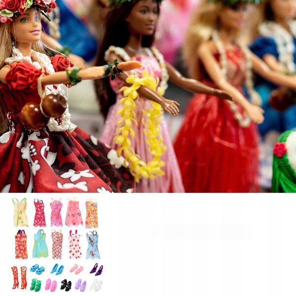 60-piece set of multifunctional fabric doll clothes and accessories