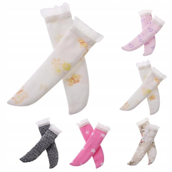 Calze bianche in pizzo per bambole Blythe da 12 pollici - accessorio elegante