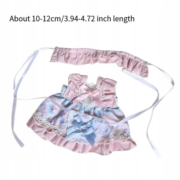 Lernkleid für eine 20cm Puppe | Weicher Plüsch, E-Stil, Zubehörset
