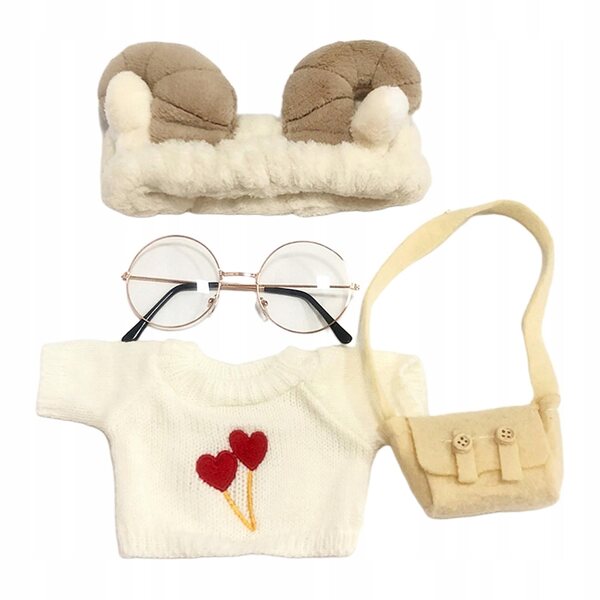 Ubranka pour poupées 25-30 cm blanc doux et facile à porter