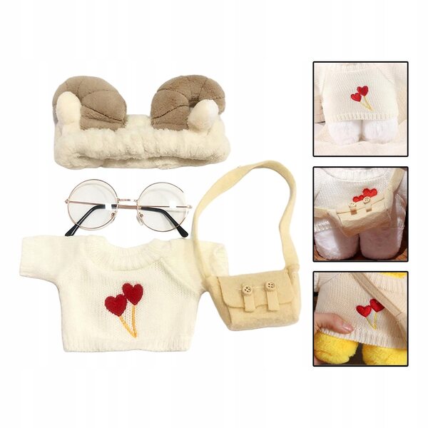 Ubranka pour poupées 25-30 cm blanc doux et facile à porter