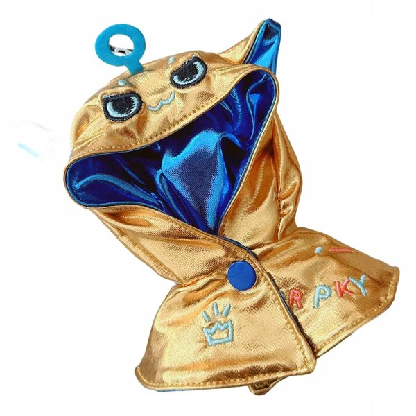 Bluza mit Kapuze und Umhang Cosplay für Puppen 15-17 cm goldfarben