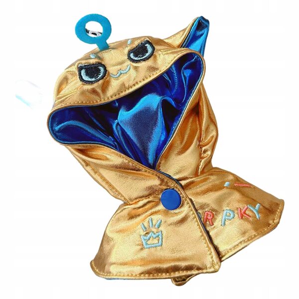 Bluza mit Kapuze und Umhang Cosplay für Puppen 15-17 cm goldfarben