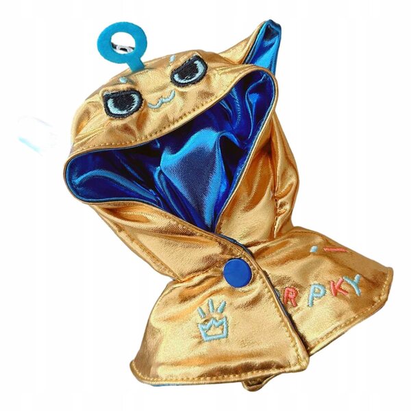 Bluza mit Kapuze und Umhang Cosplay für Puppen 15-17 cm goldfarben
