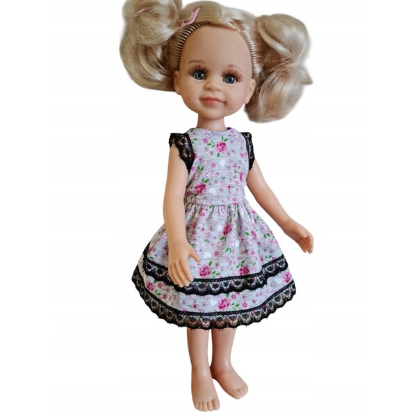 Completo Bluzka e Gonnellina a Fiorellini per Bambola Paola Reina 32 cm