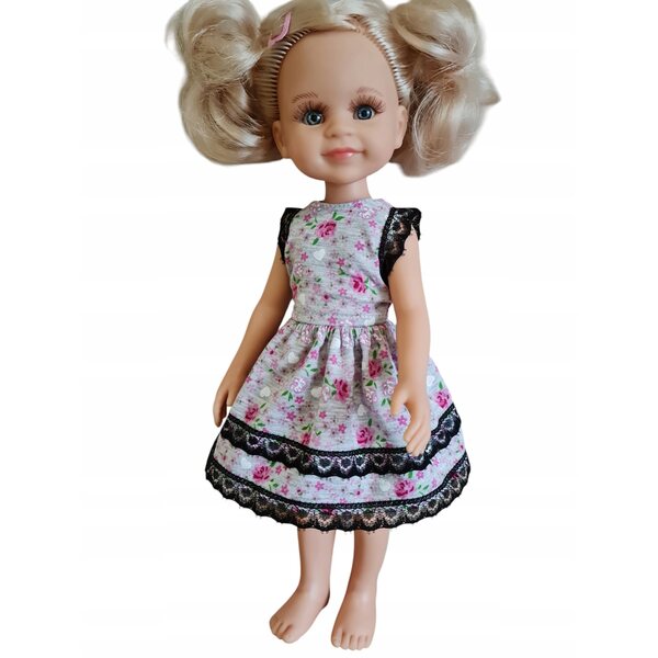 Completo Bluzka e Gonnellina a Fiorellini per Bambola Paola Reina 32 cm