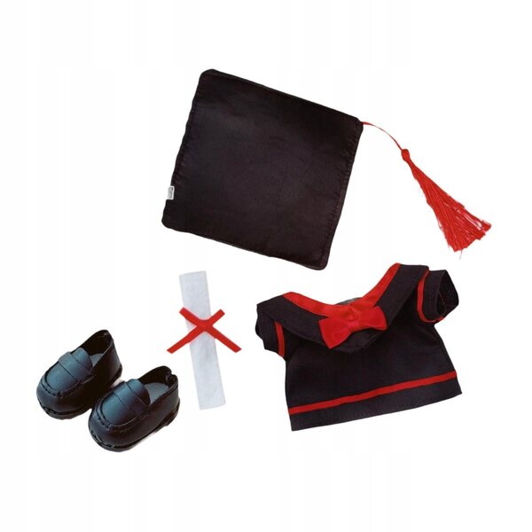 Bachelor-Puppe mit Hut und Kleid – 4-teilige abnehmbare Kostüme für 15–17 cm große Puppen