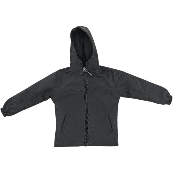 1/6 Kapuzenjacke für Actionfigur 30 cm aus Stoff, Casual Style Dunkelgrau