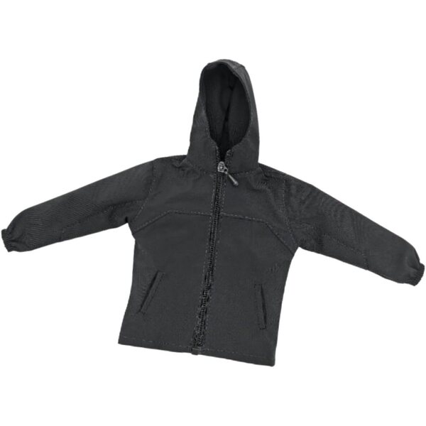 1/6 Kapuzenjacke für Actionfigur 30 cm aus Stoff, Casual Style Dunkelgrau