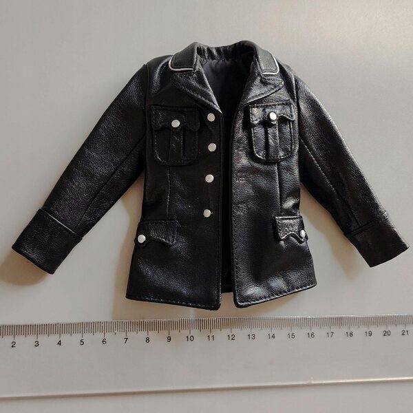 1/6 PU-Leder-Retro-Uniform für 12-Zoll-männliche Figuren