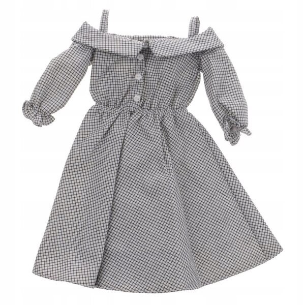 Kariertes Trägerkleid für 1/3 BJD SD Dollfie, Baumwolle