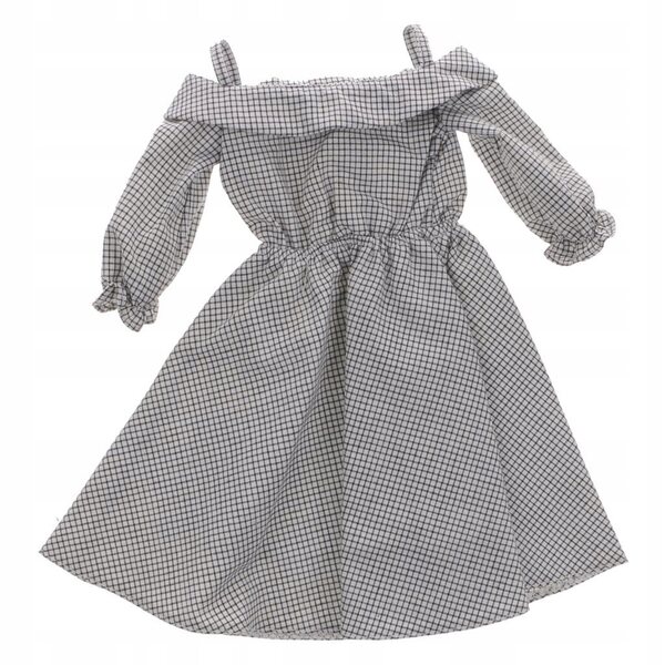 Kariertes Trägerkleid für 1/3 BJD SD Dollfie, Baumwolle