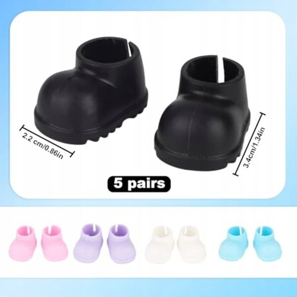 5 Paar Mini-Puppenschuhe, perfekt für Spielzeug und Geschenke