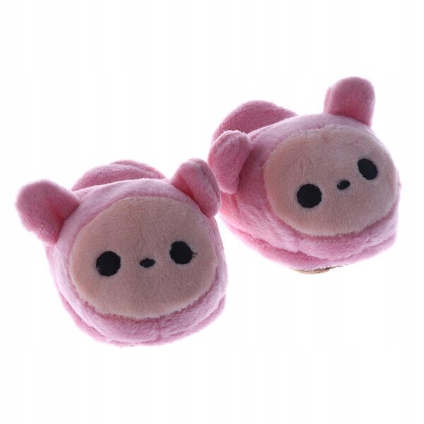 Scarpe peluche rosa per bambole 1/3 BJD pantofola invernale 8x5x3 cm