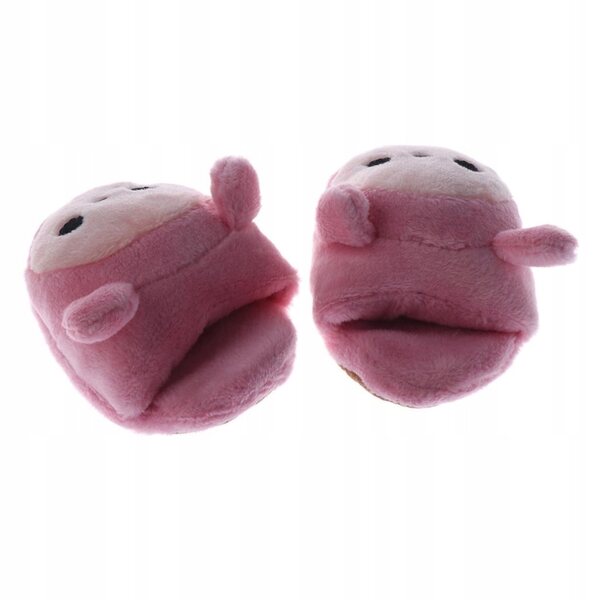 Scarpe peluche rosa per bambole 1/3 BJD pantofola invernale 8x5x3 cm
