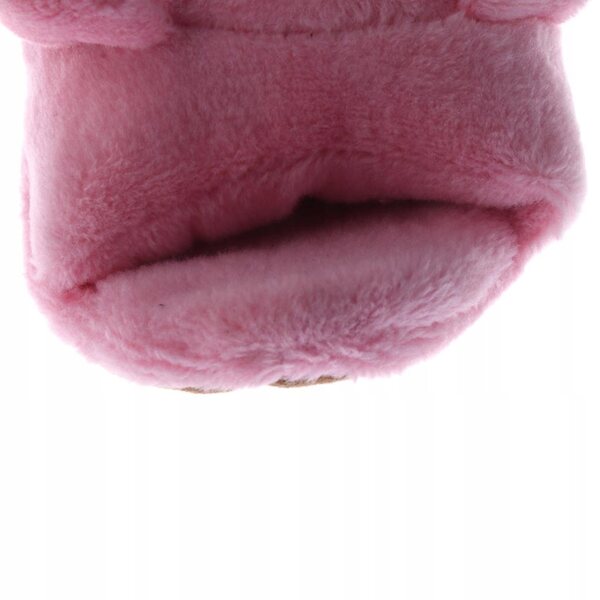 Scarpe peluche rosa per bambole 1/3 BJD pantofola invernale 8x5x3 cm