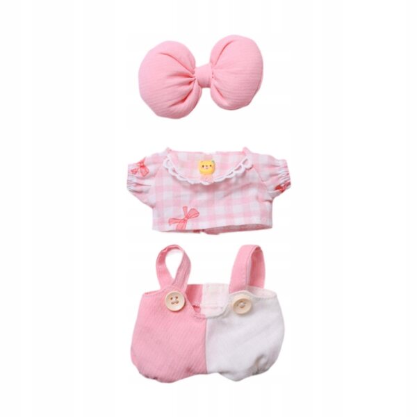 Plüschpuppen-Kleidungsset, rosa, weiches Geschenk für Kinder