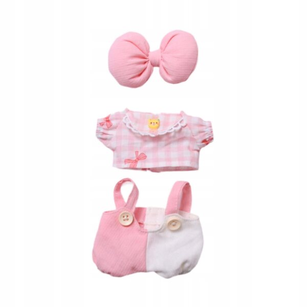 Plüschpuppen-Kleidungsset, rosa, weiches Geschenk für Kinder