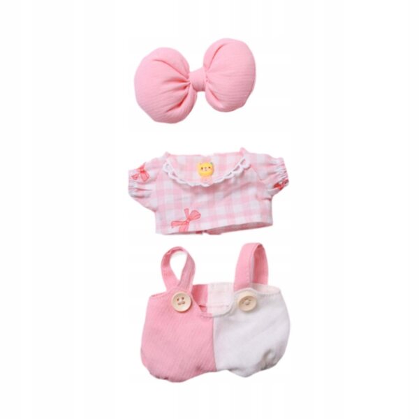 Plüschpuppen-Kleidungsset, rosa, weiches Geschenk für Kinder