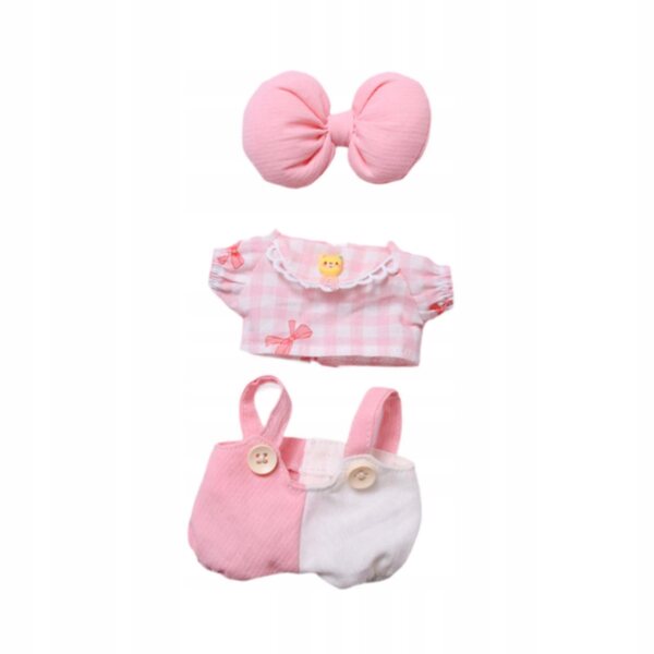Plüschpuppen-Kleidungsset, rosa, weiches Geschenk für Kinder