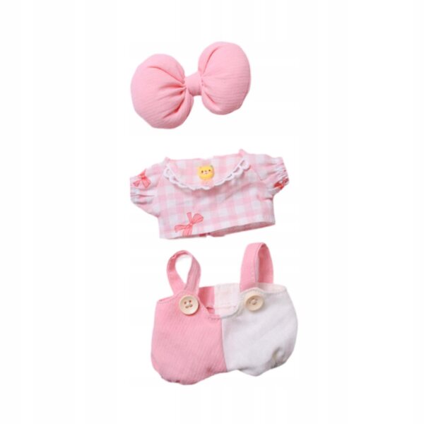 Plüschpuppen-Kleidungsset, rosa, weiches Geschenk für Kinder