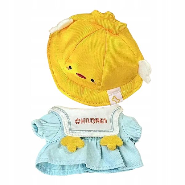 Plüschkleid mit Hut für 17-cm-Puppen – weiches und leicht zu tragendes DIY-Kostüm