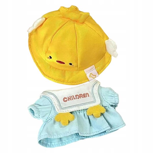 Plüschkleid mit Hut für 17-cm-Puppen – weiches und leicht zu tragendes DIY-Kostüm