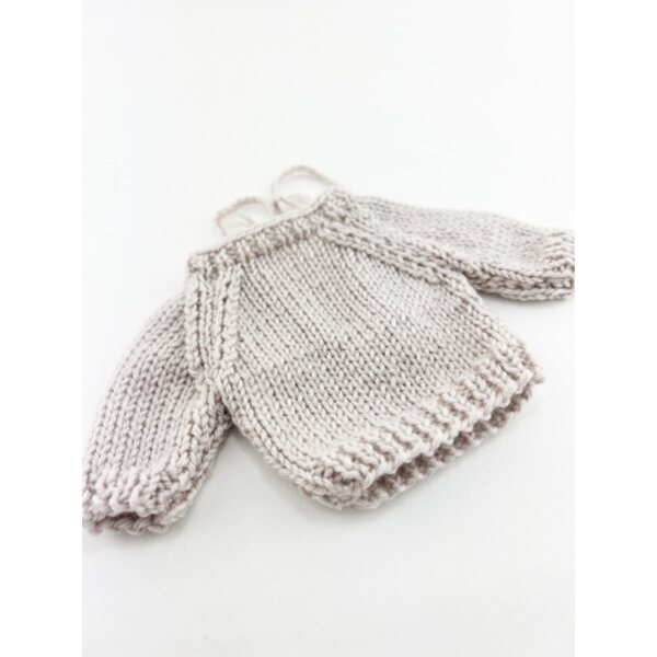 Maglione naturale per bambole Miniland 38cm, Minikane e Paola Reina 34cm