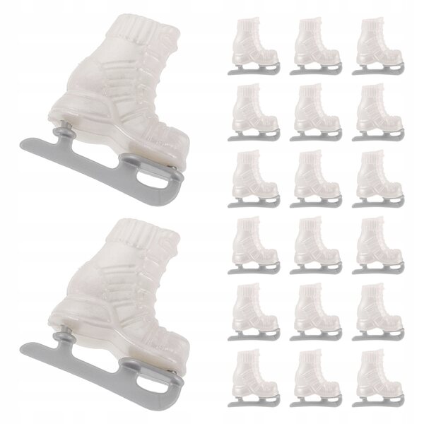 Set 10 mini pattini per bambole in plastica realistica, accessori per giochi e decorazioni