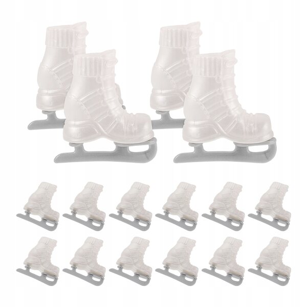 Set 10 mini pattini per bambole in plastica realistica, accessori per giochi e decorazioni
