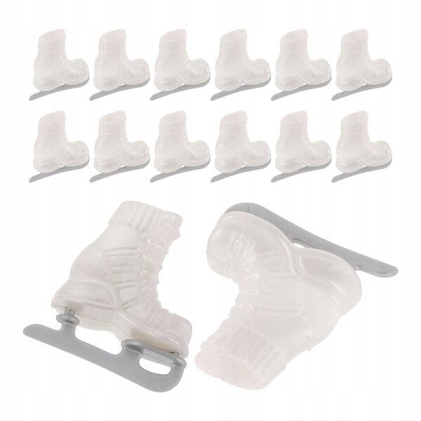 Set 10 mini pattini per bambole in plastica realistica, accessori per giochi e decorazioni