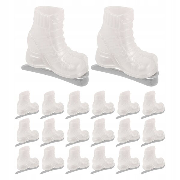 Set 10 mini pattini per bambole in plastica realistica, accessori per giochi e decorazioni