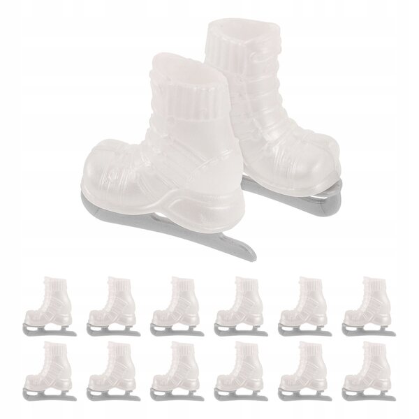 Set 10 mini pattini per bambole in plastica realistica, accessori per giochi e decorazioni