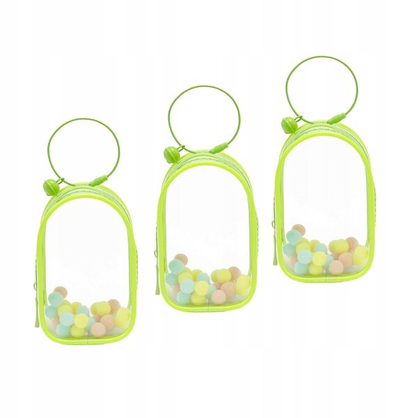 Gablota portatile trasparente in PVC per miniature e figure da collezione verde