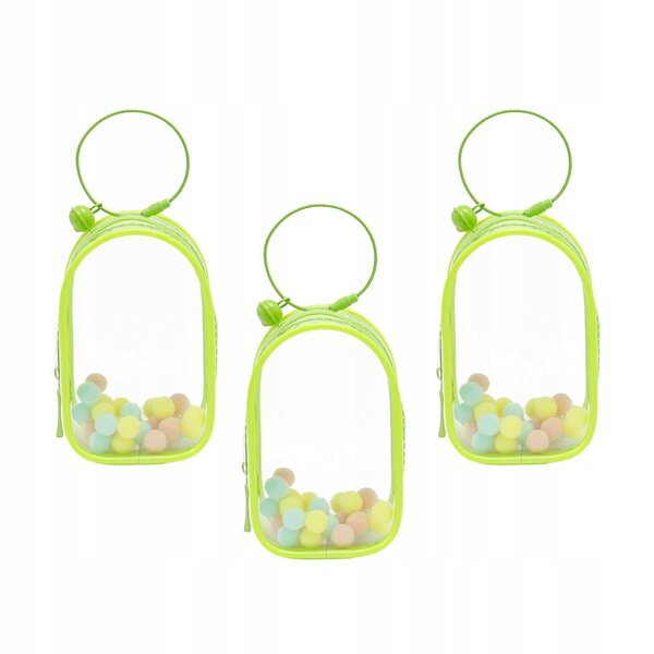 Gablota portatile trasparente in PVC per miniature e figure da collezione verde