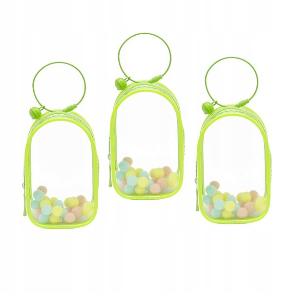 Gablota portatile trasparente in PVC per miniature e figure da collezione verde