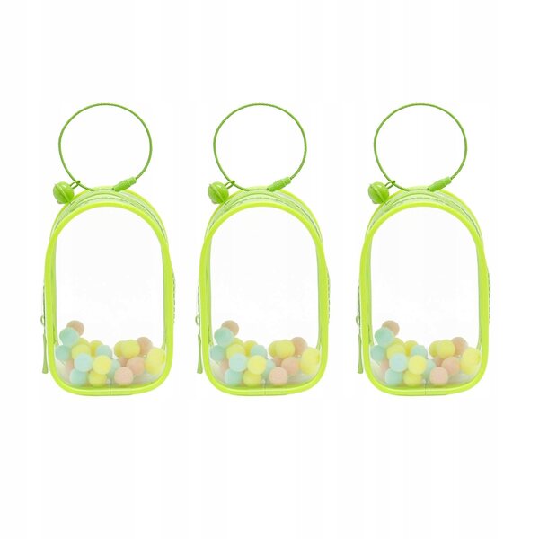 Gablota portatile trasparente in PVC per miniature e figure da collezione verde