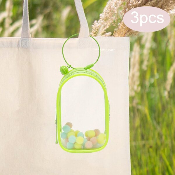 Gablota portatile trasparente in PVC per miniature e figure da collezione verde
