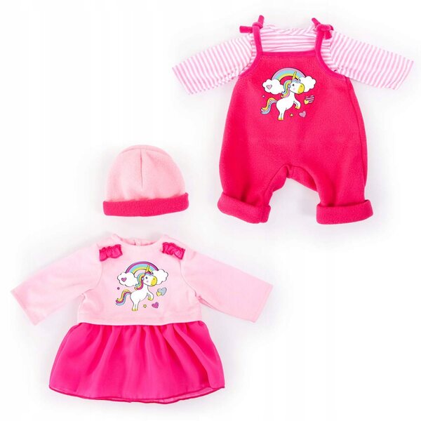 Bekleidungsset für Puppen 33–38 cm aus Stoff, geeignet ab 3 Jahren