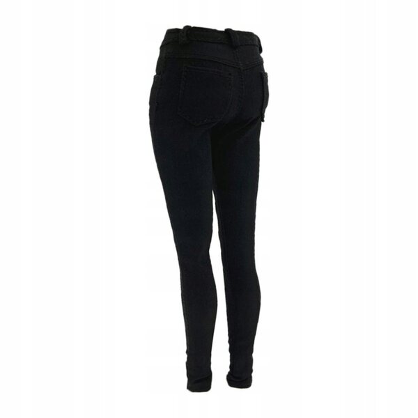 Pantaloni da donna Pantaloni skinny neri in scala 1/6 per Action Figure da 12 pollici