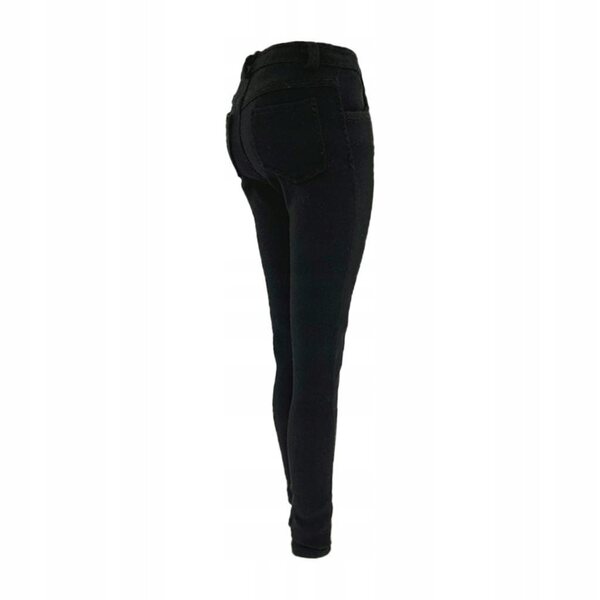 Pantaloni da donna Pantaloni skinny neri in scala 1/6 per Action Figure da 12 pollici