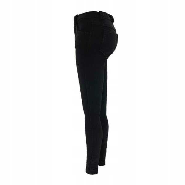 Pantaloni da donna Pantaloni skinny neri in scala 1/6 per Action Figure da 12 pollici