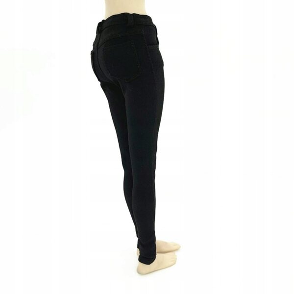 Pantaloni da donna Pantaloni skinny neri in scala 1/6 per Action Figure da 12 pollici