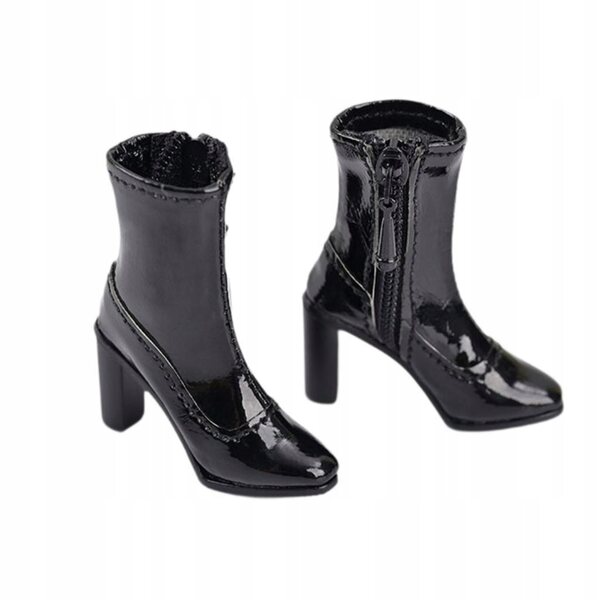 1/6 weibliche kurze Schuhe für Actionfiguren, leichtes und bequemes PU-Leder